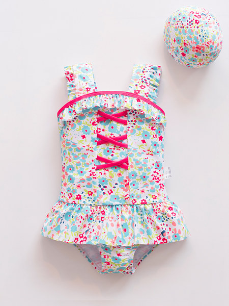 Cijeli kupaći kostim s cvjetnim uzorkom za djevojčice