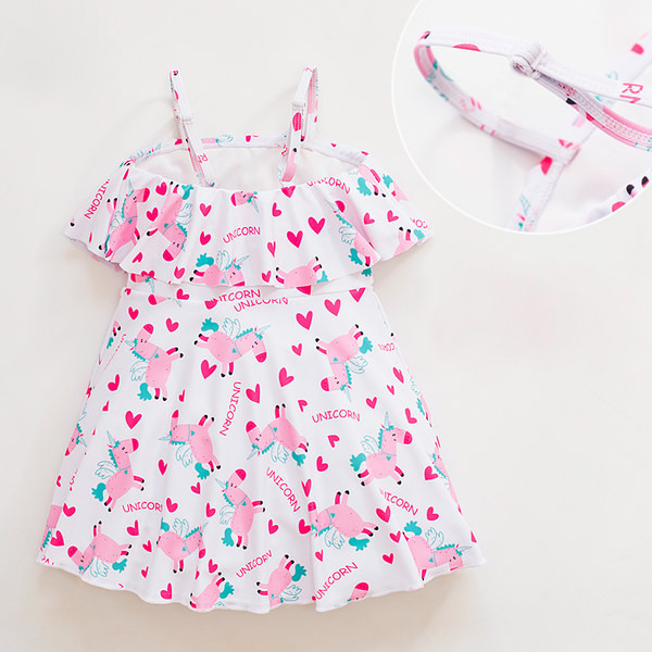 Moderan dječji kupaći kostim za djevojčice s printom