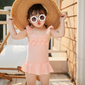 Laste täisujumistrikoo 3D lilledega