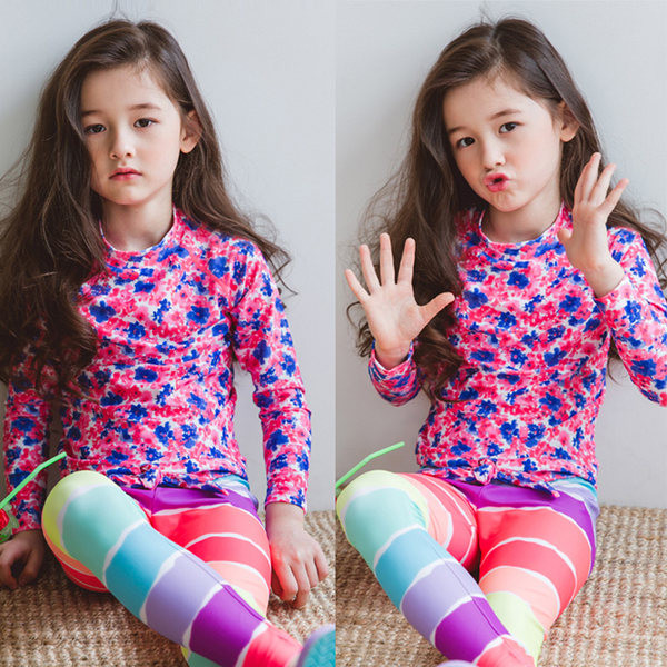 Детски слънцезащитен бански с дълъг ръкав