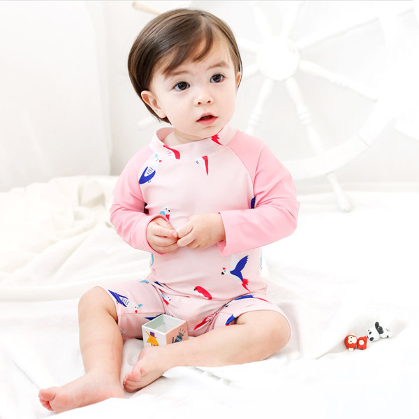 Mustrilise mustriga laste pikkade varrukatega päikesekreem