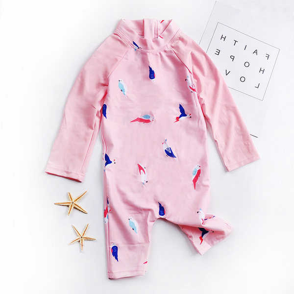 Mustrilise mustriga laste pikkade varrukatega päikesekreem