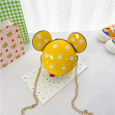 Stiilne laste mini ümmargune kott tüdrukutele