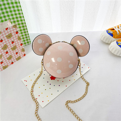 Stiilne laste mini ümmargune kott tüdrukutele