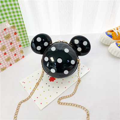 Stiilne laste mini ümmargune kott tüdrukutele