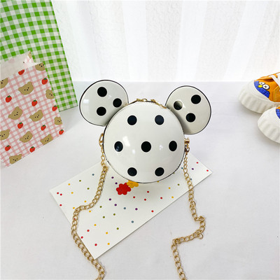 Stiilne laste mini ümmargune kott tüdrukutele