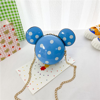 Stiilne laste mini ümmargune kott tüdrukutele