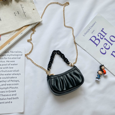 Elegantna dječja torba s kratkom i dugom ručkom jednobojnog modela