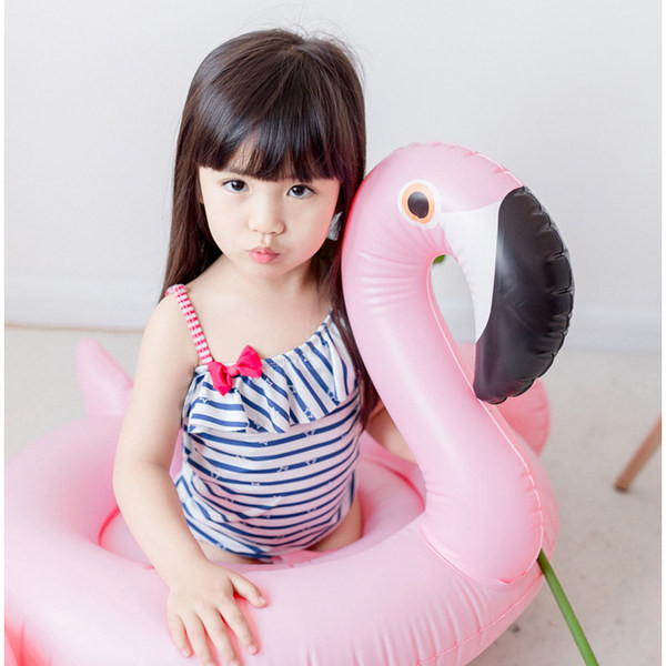 Bērnu pilnsvītrains peldkostīms ar vienu lencīti un lentīti