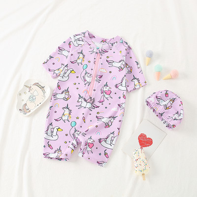 Lukuga laste ujumistrikoo ükssarvikutel