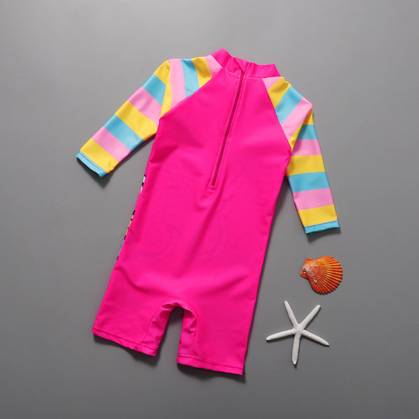 Dječji kupaći kostim s aplikacijom i dugim rukavima