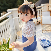 Laste ujumistrikoo täispits ja lühikeste varrukatega