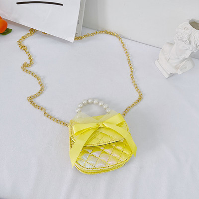 Moodne dekoratiivpärlitega laste minikott tüdrukutele