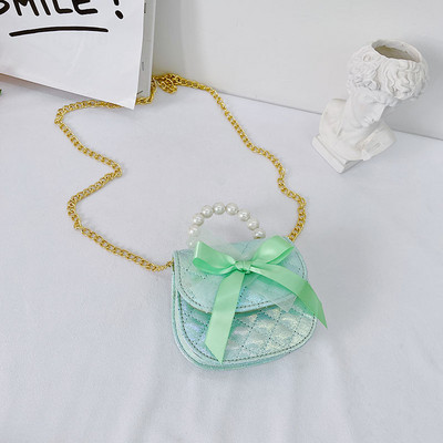 Moodne dekoratiivpärlitega laste minikott tüdrukutele