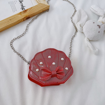 Stiilne dekoratiivpärlite ja metallist käepidemega lastekott