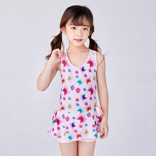 Παιδικό πολύχρωμο μαγιό με κορδέλα για κορίτσια