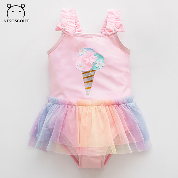 Novi model dječjeg kupaćeg kostima sa tilom za djevojčice