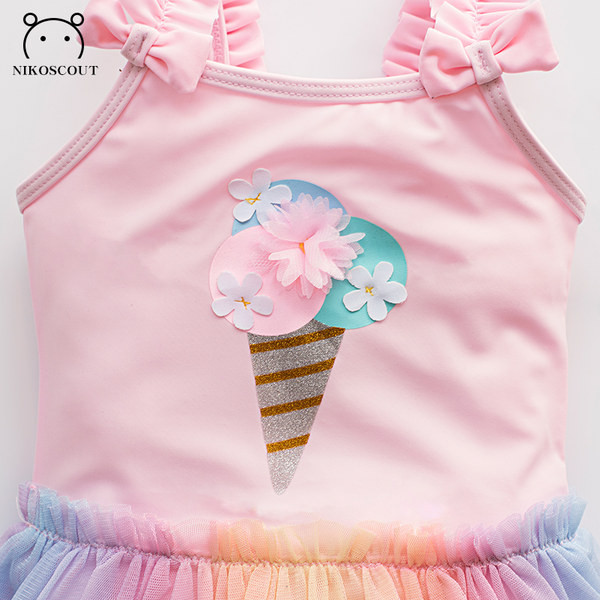 Novi model dječjeg kupaćeg kostima sa tilom za djevojčice