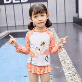 Dječji kupaći kostim s aplikacijom flaminga