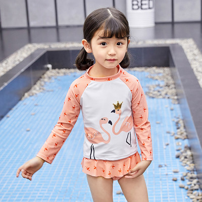 Dječji kupaći kostim s aplikacijom flaminga