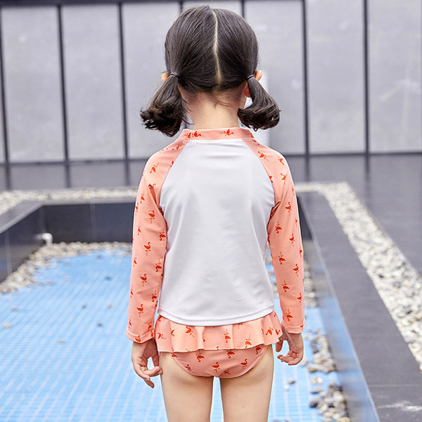 Dječji kupaći kostim s aplikacijom flaminga