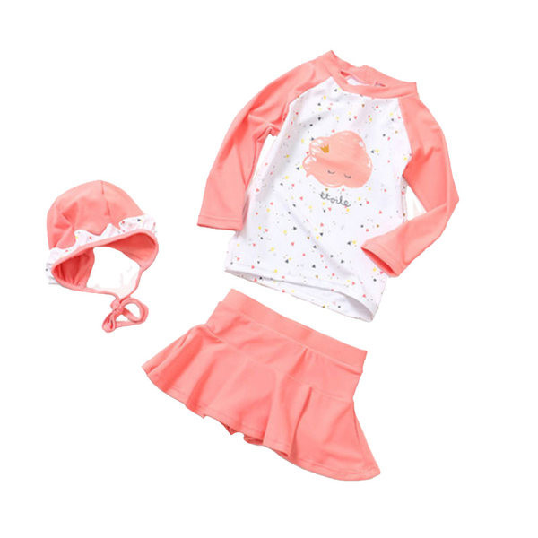 Kaheosaline tüdrukutele sobiv laste ujumistrikoo