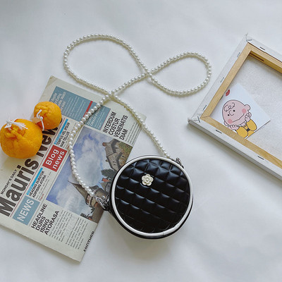 Moodne pika sangaga ümarkott tüdrukutele lastele