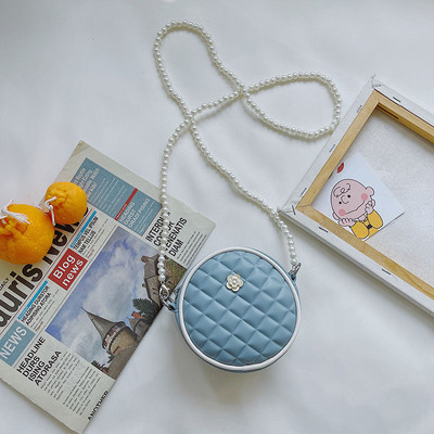 Moodne pika sangaga ümarkott tüdrukutele lastele