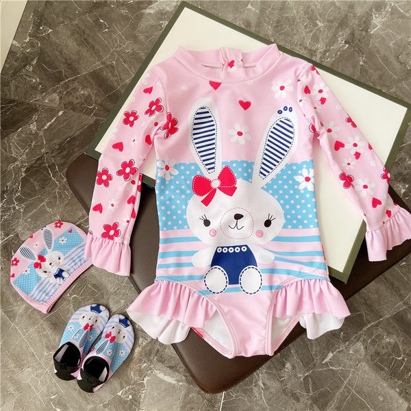 Laste täisujumistrikoo pikkade varrukatega aplikatsiooni ja lukuga