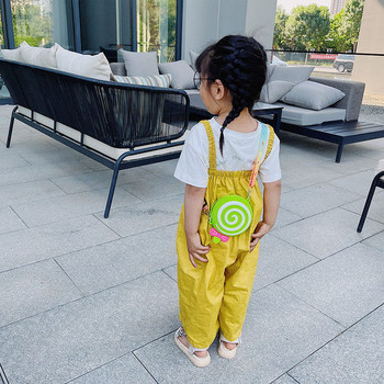 Модерна детска чанта в кръгла форма за момичета