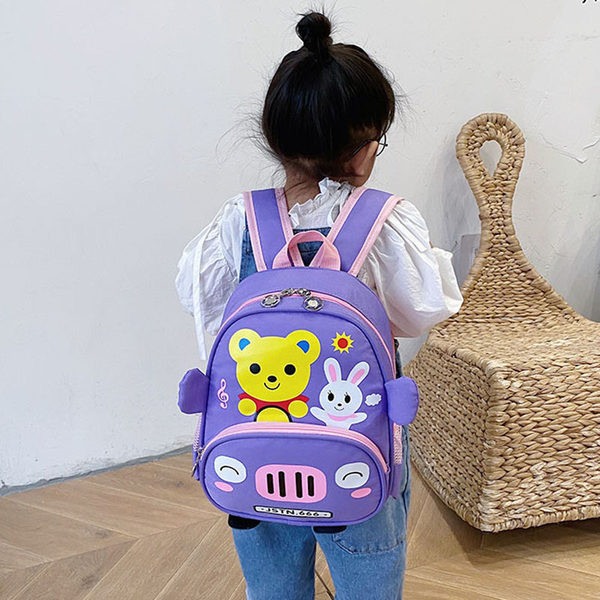 Dječji ruksak za djevojčice i dječake s džepom i aplikacijom