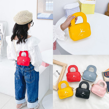 Стилна детска чанта за момичета изчистен модел 