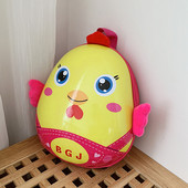 Μοντέρνο παιδικό σακίδιο σε στρογγυλό σχήμα με επιγραφή και φερμουάρ