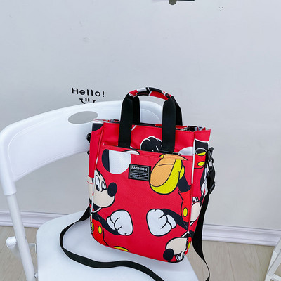 Модерна детска чанта с шарка за момичета с къса и дълга дръжка