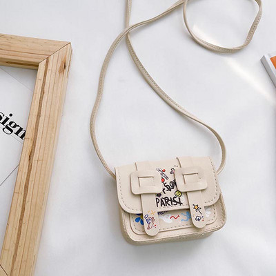 Κομψή παιδική τσάντα πάνω από τον ώμο με επιγραφή