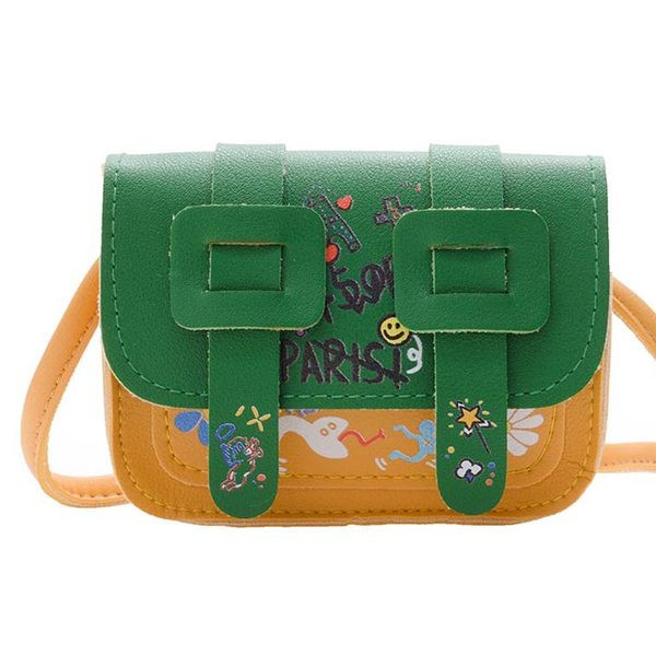 Κομψή παιδική τσάντα πάνω από τον ώμο με επιγραφή