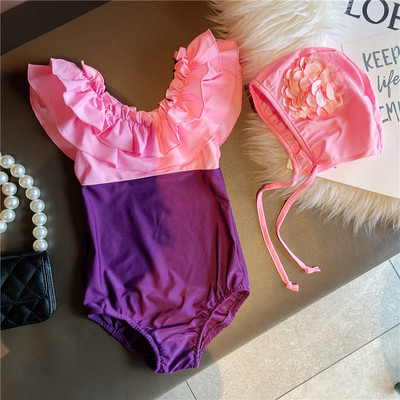 Παιδικό ολόσωμο μαγιό με βολάν