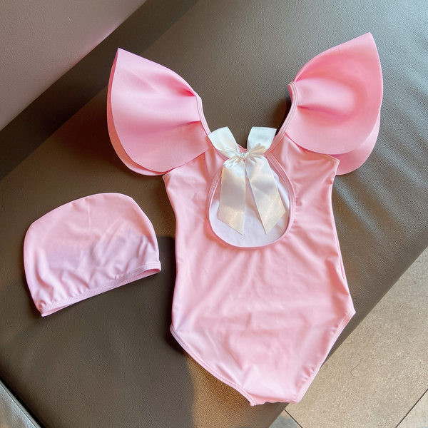 Laste ujumistrikoo paljas selg tüdrukutele