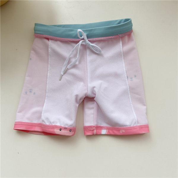 Kaheosaline pikkade varrukate ja aplikatsiooniga laste ujumistrikoo