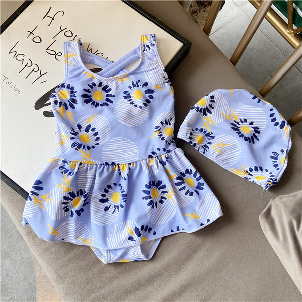 Dječji kupaći kostimi sa cvjetnim motivima za djevojčice