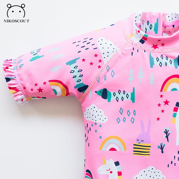 Uus mudel kõik laste ujumistrikoo trükiga tüdrukutele