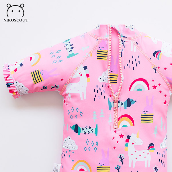 Uus mudel kõik laste ujumistrikoo trükiga tüdrukutele