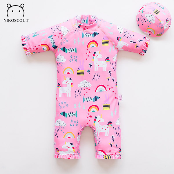 Uus mudel kõik laste ujumistrikoo trükiga tüdrukutele