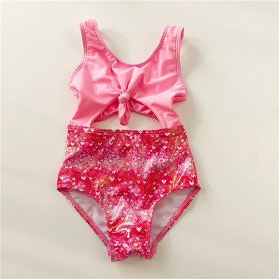 Kahes värvitoonis laiade rihmadega laste ujumistrikoo