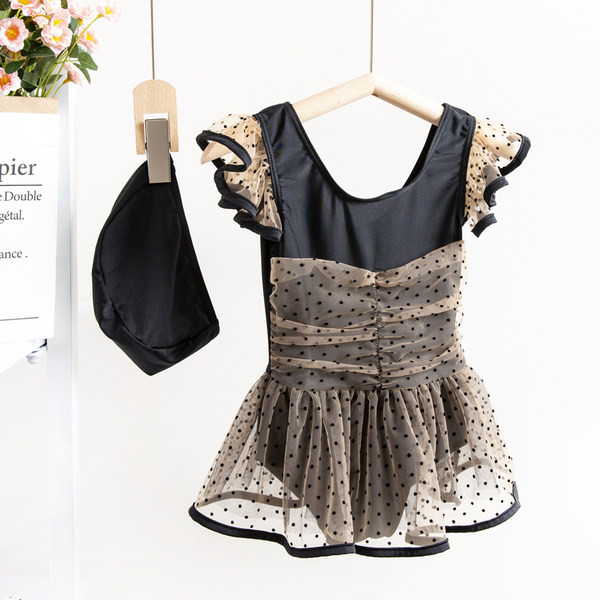 Dječji puni kupaći kostim na točkice-za djevojčice