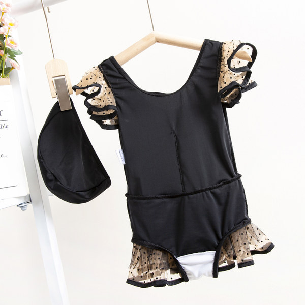 Dječji puni kupaći kostim na točkice-za djevojčice