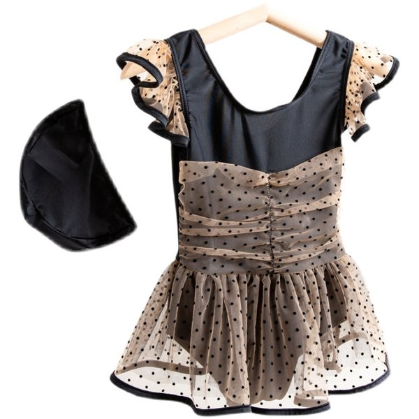 Dječji puni kupaći kostim na točkice-za djevojčice