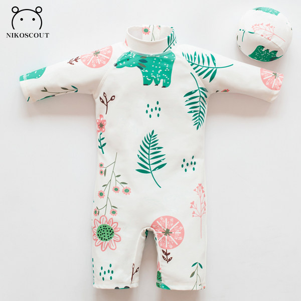 Cijeli dječji kupaći kostim za djevojčice sa zaštitom od sunca