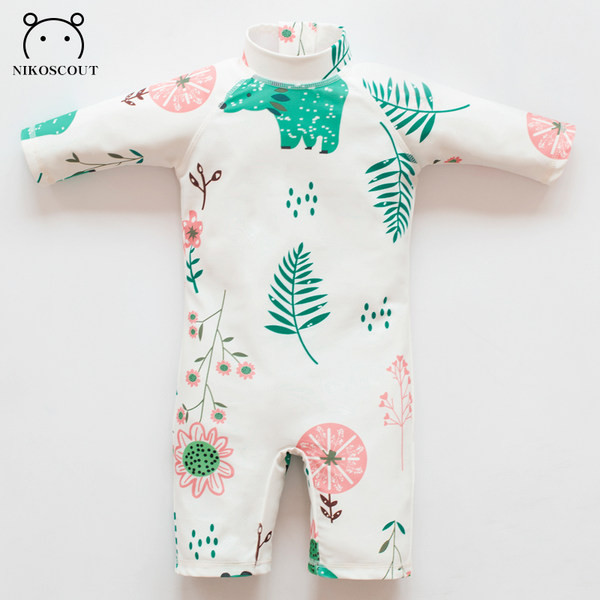 Cijeli dječji kupaći kostim za djevojčice sa zaštitom od sunca