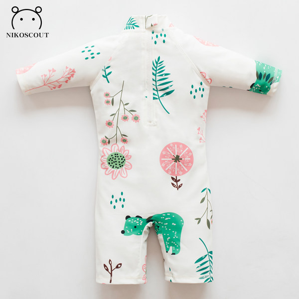 Cijeli dječji kupaći kostim za djevojčice sa zaštitom od sunca